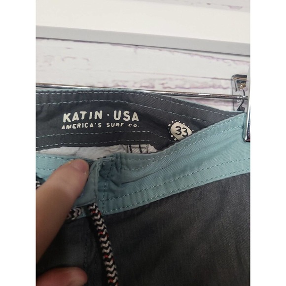 Katin USA Black Birds AOP Print Surfing Board Shorts Men's Size 33 - Picture 4 of 4